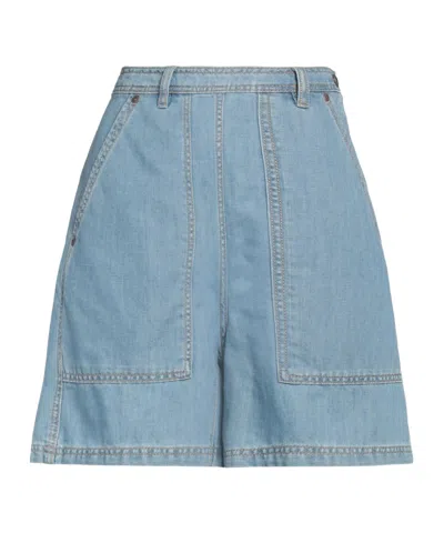 Weekend Max Mara Denim Shorts In Blue