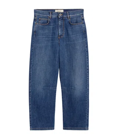 Weekend Max Mara Denim Trousers With Belt Loops