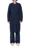 Weekend Max Mara Diletta Tie Waist Jacket In Blue
