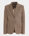 Weekend Max Mara Dilly Single-breasted Jersey Blazer In Brown