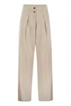 WEEKEND MAX MARA WEEKEND MAX MARA DINGEY - LOOSE-FITTING TROUSERS IN WOOL BLEND