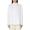 Weekend Max Mara Effige Cotton Button-up Shirt In White