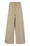 Weekend Max Mara Medina Logo Patch Wide Leg Trousers