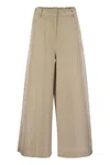 Weekend Max Mara Alfeo Cotton Gabardine Wide Pants