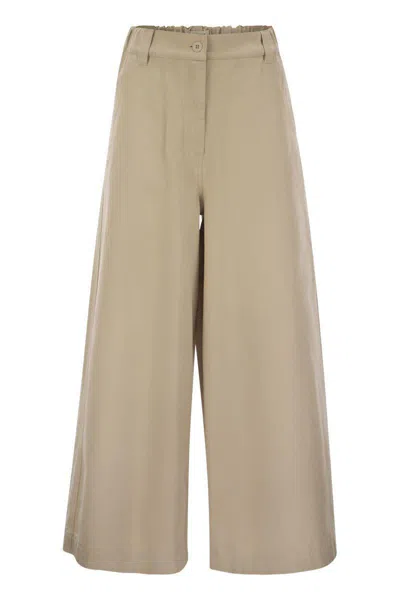 Weekend Max Mara Disco Wide Leg Trousers In Brown
