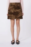 Weekend Max Mara Disco Leopard Print Miniskirt In Animal Print
