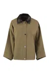 Weekend Max Mara Dorema Water Repellent Cotton Jacket In Green