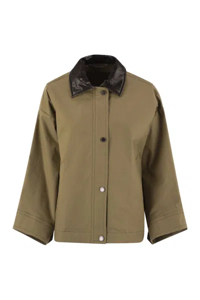 WEEKEND MAX MARA WEEKEND MAX MARA DOREMA - WATER-REPELLENT COTTON JACKET