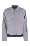 Weekend Max Mara Striped-pattern Shirt In Blue