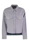 Weekend Max Mara Striped-pattern Shirt In Blue
