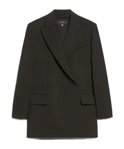 Weekend Max Mara Double-breasted Blazer In Black