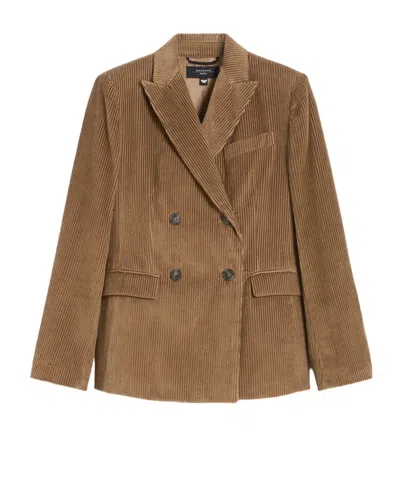 Weekend Max Mara Double-breasted Blazer In Blue