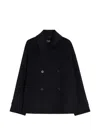Weekend Max Mara Double-breasted Wool Blend Coat In Blue