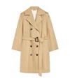 Weekend Max Mara Trench Doppiopetto Elodia Beige In Nude