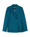 Weekend Max Mara Wool Blazer In Green