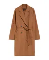 Weekend Max Mara Double-breasted Wool Coat In Brown