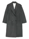 Weekend Max Mara Double-breasted Wool Coat In Gray