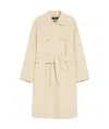 Weekend Max Mara Double-breasted Wool Coat In Nude