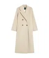 Weekend Max Mara Double-breasted Wool Coat In Nude