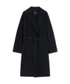Weekend Max Mara Double-faced Wool Coat In Black