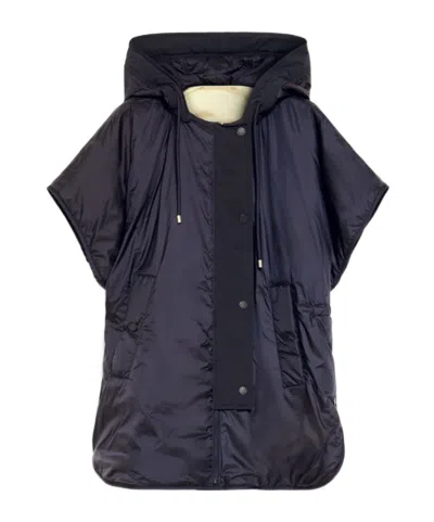 Weekend Max Mara Double-sided Cloak In Black