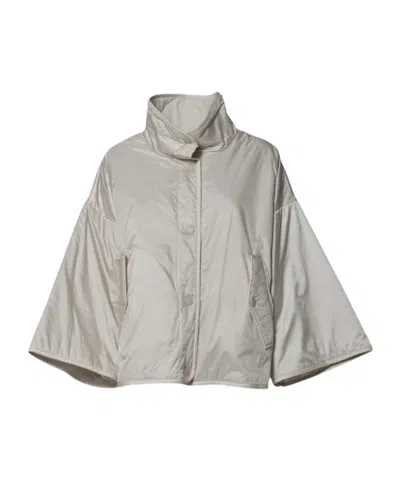 Weekend Max Mara Double-sided Cotton Jacket In Gray