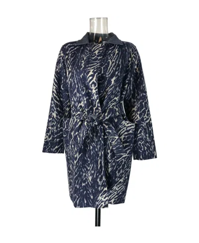 Weekend Max Mara Double-sided Lace-up Coat In Black
