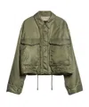 Weekend Max Mara Double-sided Waterproof Twill Cotton Suit In Green