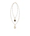 Weekend Max Mara Double-strand Necklace In Gold