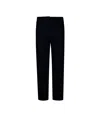 Weekend Max Mara Straight-leg Trousers With Ruffled Accents And Pockets In Black