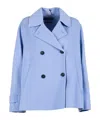 Weekend Max Mara Double-breasted Blazer In Blue