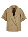 Weekend Max Mara Double-breasted Navarra Coat In Neutral