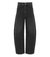 Weekend Max Mara Douglas Black Barrel Jeans In Black