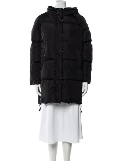 Pre-owned Weekend Max Mara Down Coat In Black