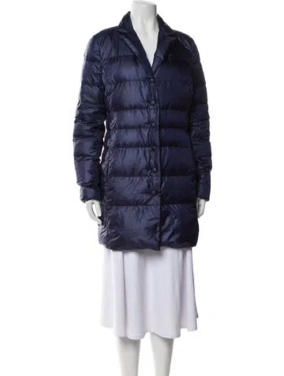 Pre-owned Weekend Max Mara Down Coat In Blue