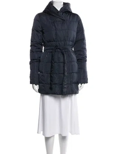 Pre-owned Weekend Max Mara Down Coat In Blue
