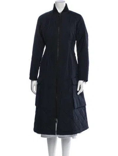 Pre-owned Weekend Max Mara Down Coat In Blue