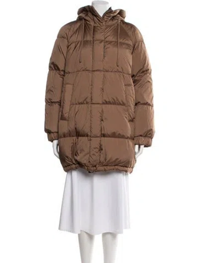 Pre-owned Weekend Max Mara Down Coat In Brown