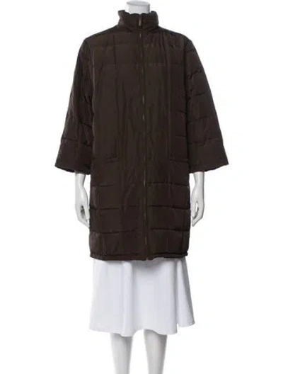 Pre-owned Weekend Max Mara Down Coat In Brown