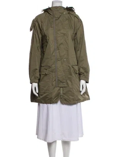 Pre-owned Weekend Max Mara Down Coat In Green