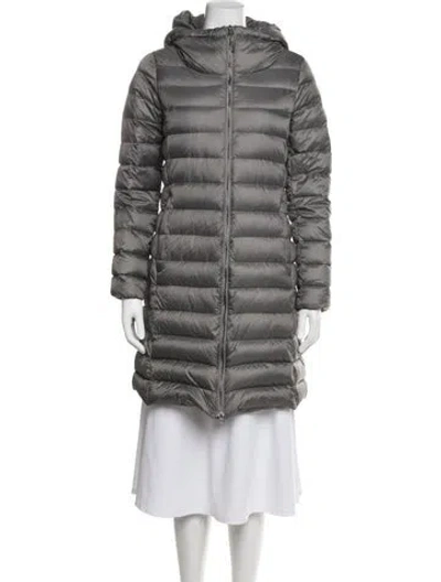 Pre-owned Weekend Max Mara Down Coat In Grey