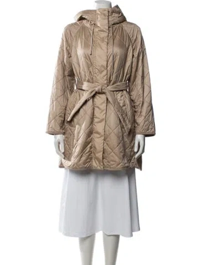 Pre-owned Weekend Max Mara Down Coat In Neutrals