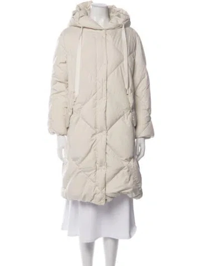 Pre-owned Weekend Max Mara Down Coat In Neutrals