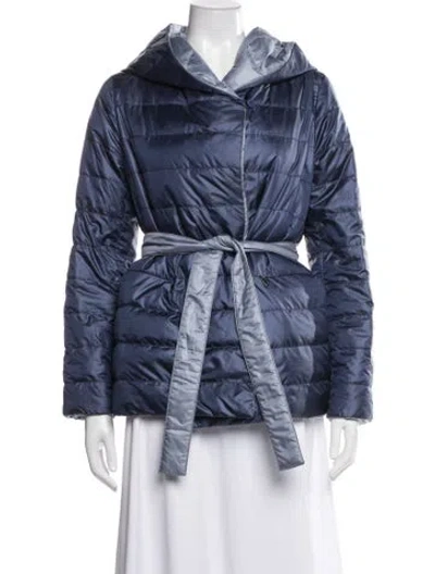 Pre-owned Weekend Max Mara Down Jacket In Blue