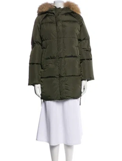 Pre-owned Weekend Max Mara Down Jacket In Green