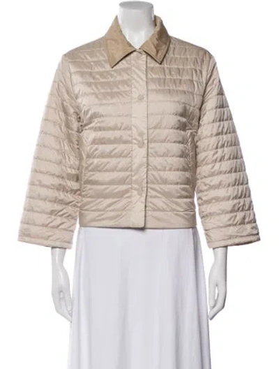 Pre-owned Weekend Max Mara Down Jacket In Neutral