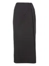 Weekend Max Mara Falda Semilarga - Negro In Black