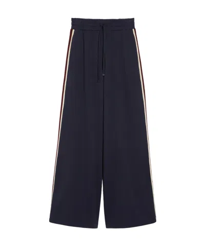 Weekend Max Mara Drawcord Elastic Waist Sweatpants In Black