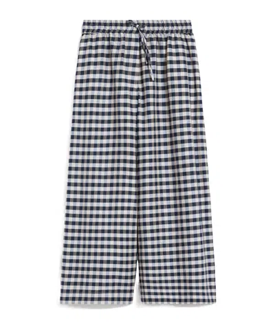 Weekend Max Mara Drawstring Casual Pants In Blue
