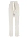 Weekend Max Mara Drawstring-detail Cotton Trousers In Neutral